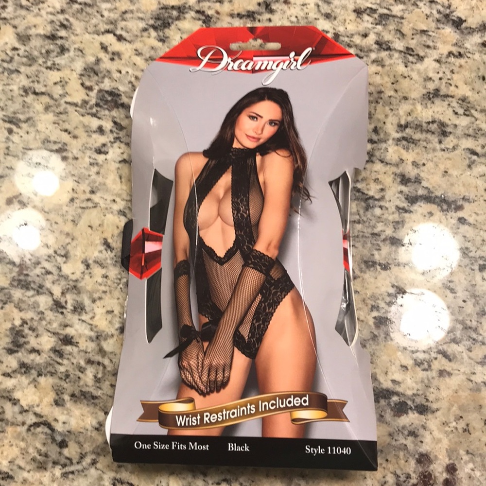 Dream girls black fishnet bodysuit